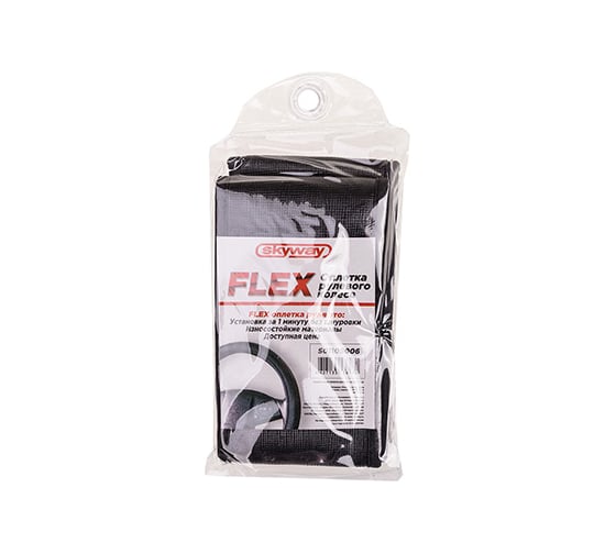 Оплетка SKYWAY FLEX-5 M, черная, экокожа S01109006