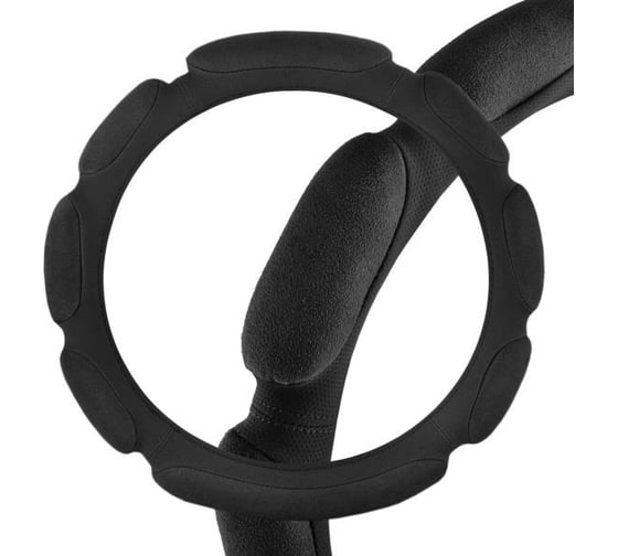 Оплетка SKYWAY Sponge classic 8 подушечек, XL, черная, замша S01101038 1