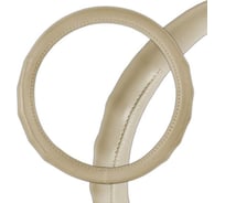 Оплетка SKYWAY Touch-3 L, бежевая, экокожа S01102096