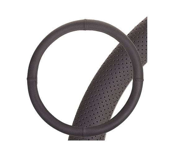 Оплетка SKYWAY Port M, серая, строчка серая, экокожа S01102448 1