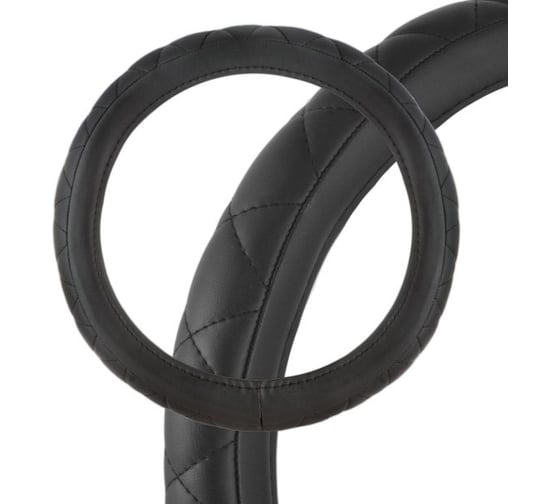 Оплетка SKYWAY Hit-2 L, черная, экокожа S01102024 1