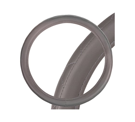Оплетка SKYWAY Hit-2 M, серая, экокожа S01102040