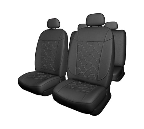 Чехлы на сиденья SKYWAY Forward-18 экокожа, 11 предметов, черно/серый S01301162