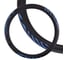 Оплетка SKYWAY Glamour-1 M, черно/синяя, экокожа S01102277 1