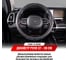 Оплетка SKYWAY Glamour-1 M, черно/синяя, экокожа S01102277 5