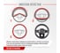 Оплетка SKYWAY Glamour-1 M, черно/синяя, экокожа S01102277 21