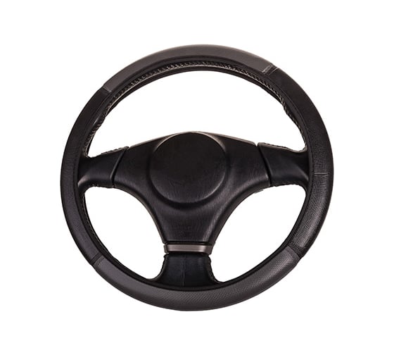 Оплетка SKYWAY FLEX-11 M, черно/серая, экокожа S01109012 1