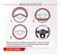 Оплетк SKYWAY Carbon-2 M, черно/бежевая, экокожа S01102427 6