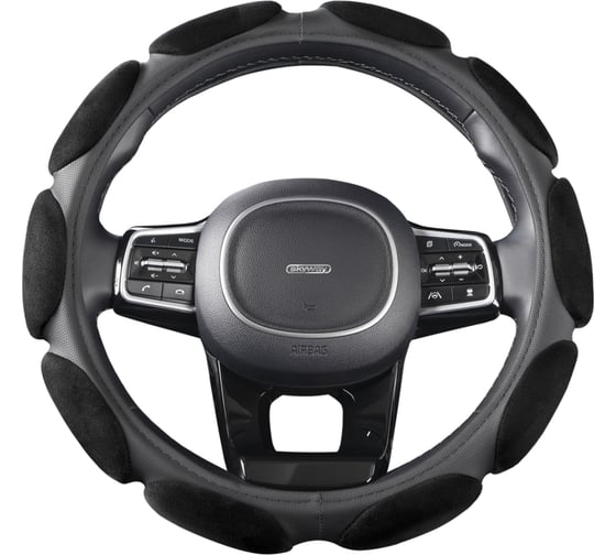 Оплетка SKYWAY Sponge classic 10 подушечек, M, черная, замша S01101039 1