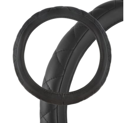 Оплетка SKYWAY Hit-2 M, черная, экокожа S01102054