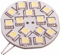 Автолампа диод SKYWAY G4, 15 SMD диодов, 1-контакт, белая, габариты, стопы S08201208