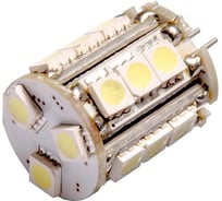 Автолампа диод SKYWAY G4, 18 SMD диодов, 1-контакт, белая, габариты, стопы S08201209