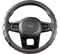 Оплетка SKYWAY Carbon-2 M, черно/серая, экокожа S01102428