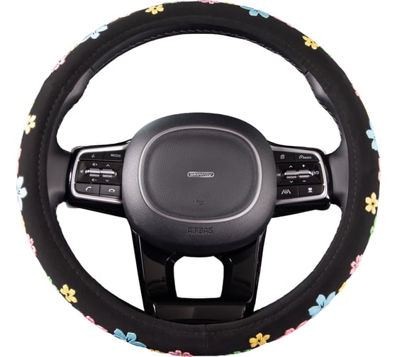 Оплетка SKYWAY Glamour-2 M, черная, вельвет S01106004