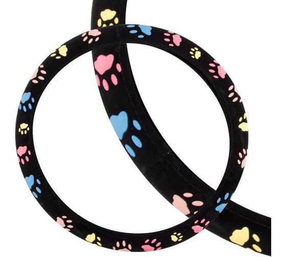 Оплетка SKYWAY Glamour-6 M, черная, вельвет S01106002 1