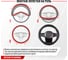 Оплетка SKYWAY Comfort-7 M, серая, экокожа S01102039 4