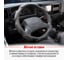 Оплетка SKYWAY Sponge classic 8 подушечек, L, серая, замша S01101036 9