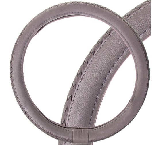 Оплетка SKYWAY Modern-5 S, серая, экокожа, плетение ECO S01102284 1