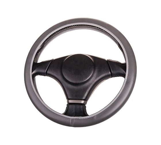 Оплетка SKYWAY FLEX-1 M, серая, экокожа S01109001 1