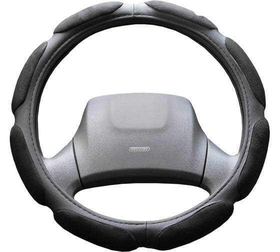 Оплетка SKYWAY Sponge classic 8 подушечек, L, черная, замша S01101035 1