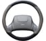 Оплетка SKYWAY Crome-1 L, черно/серая, экокожа S01102033 1