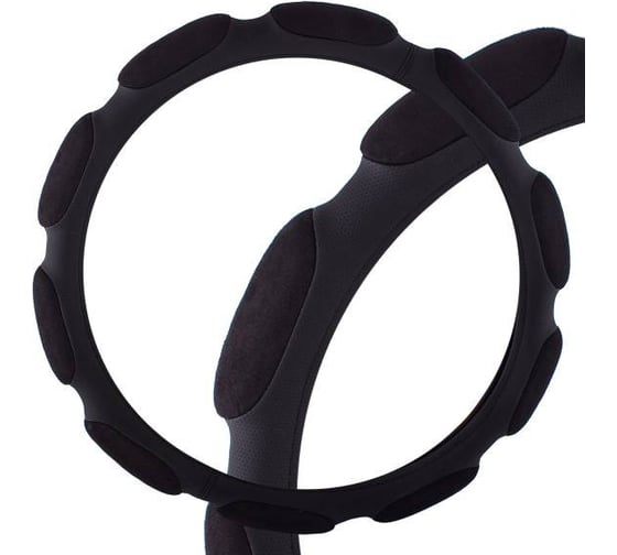 Оплетка SKYWAY Sponge classic 10 подушечек, XL, черная, замша S01101045 1