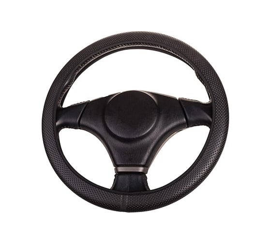 Оплетка SKYWAY FLEX-4 M, черная, экокожа S01109005