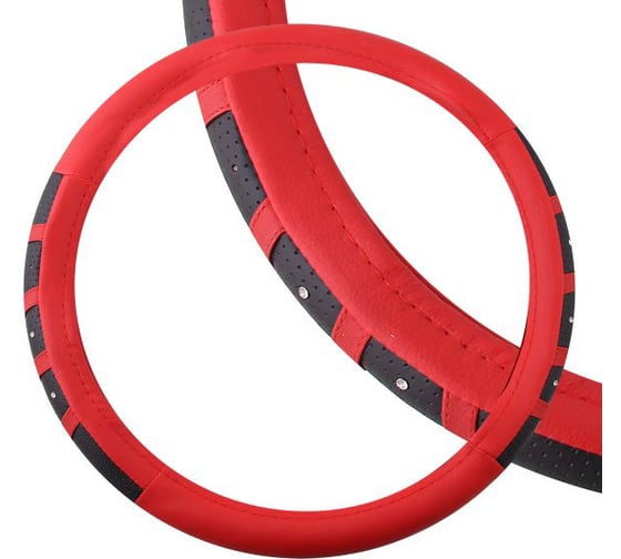 Оплетка SKYWAY Luxury-3 M, красная, экокожа S01102267 1