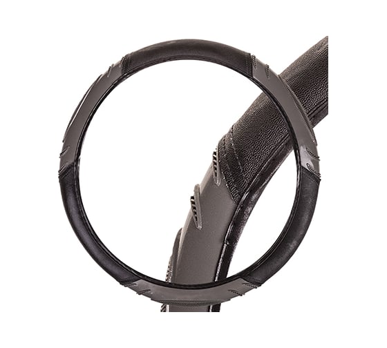 Оплетка SKYWAY Comfort-2 M, черно/серая, экокожа S01102062 1