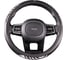 Оплетка SKYWAY Glamour-1 M, черно/белая, экокожа S01102276 1