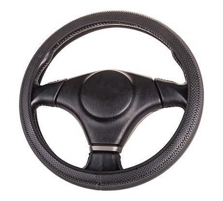 Оплетка SKYWAY FLEX-15 M, черно/серая, экокожа S01109016