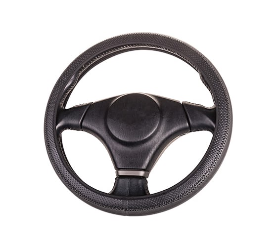 Оплетка SKYWAY FLEX-15 M, черно/серая, экокожа S01109016