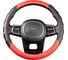 Оплетка SKYWAY Carbon-2 M, черно/красная, экокожа S01102424 1