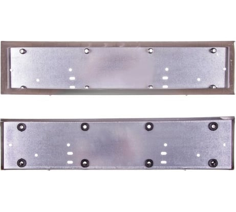 Рамка для номера SKYWAY металл, антивандал, хром, без надписи с крепежом S04101003