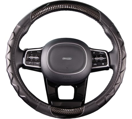 Оплетка SKYWAY Comfort-3 M, черная, экокожа S01102324