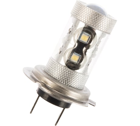 Автолампа диод SKYWAY H7, 50W, 10 SMD диодов, 1-контакт, белая S08201020