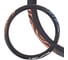 Оплетка SKYWAY Glamour-1 M, черно/сине/оранжево/белая, экокожа S01102278 1