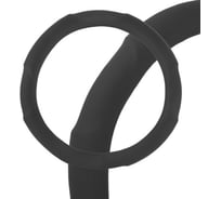 Оплетка SKYWAY Comfort-7 M, черная, экокожа S01102049