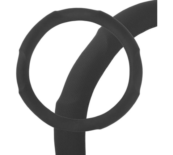 Оплетка SKYWAY Comfort-7 M, черная, экокожа S01102049 1