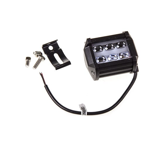 Светодиодная фара SKYWAY OFF ROAD прямоугольная, 12V/24V, 18W, 6000К, 6 диодов, дальний свет S07201052