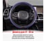 Оплетка SKYWAY Luxury-1 M, черно/синяя, экокожа S01102373 8