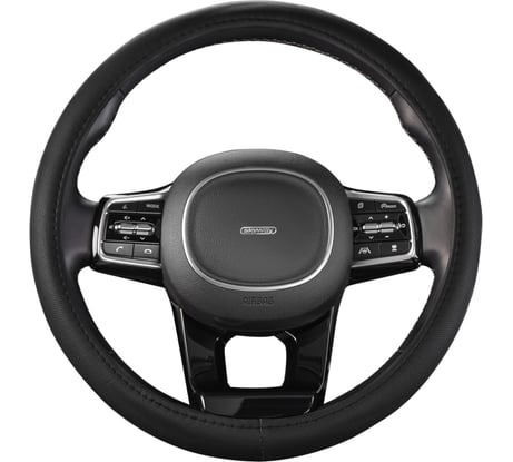 Оплетка SKYWAY Top-9 M, черная, экокожа S01102441