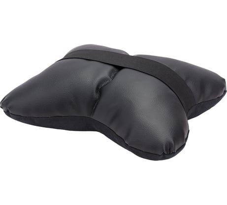 Подушка на подголовник SKYWAY алькантара/искусственная кожа, черная S08001004