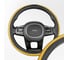 Оплетка SKYWAY Luxury-1 M, черно/желтая, экокожа S01102372 2