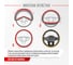 Оплетка SKYWAY Luxury-1 M, черно/желтая, экокожа S01102372 6