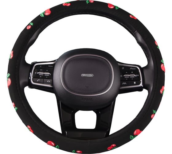 Оплетка SKYWAY Glamour-5 M, черная, вельвет S01106003 1