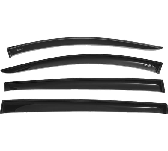 Дефлекторы окон Vinguru Honda HR-V, 1999-2005, накладные, акриловые, 4 штуки, AFV63599 1