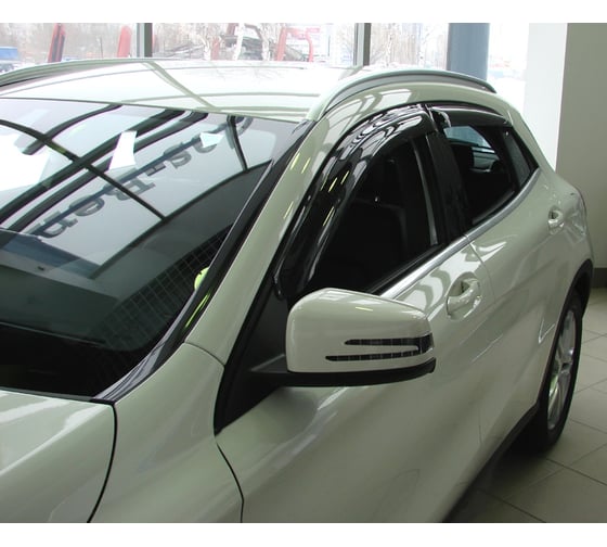 Дефлектор окон SIM Mercedes GLA, 2013-, 4 штуки, темный NLD.SMERGLA1332
