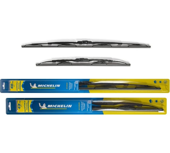 Комплект каркасных щеток стеклоочистителя MICHELIN 24" + 17"/60 + 43 см, K13924-17