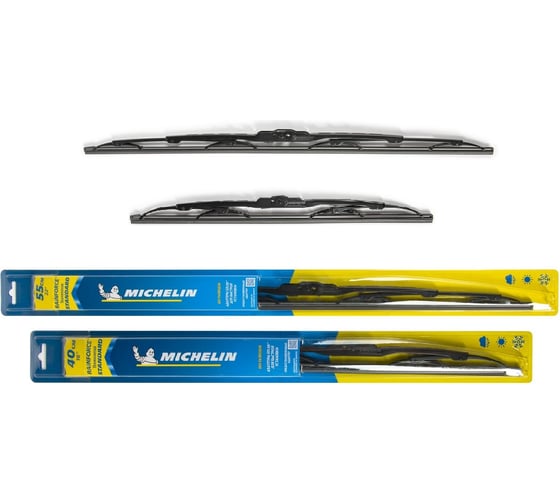 Комплект каркасных щеток стеклоочистителя MICHELIN 22" + 16"/56 + 40 см, K13922-16